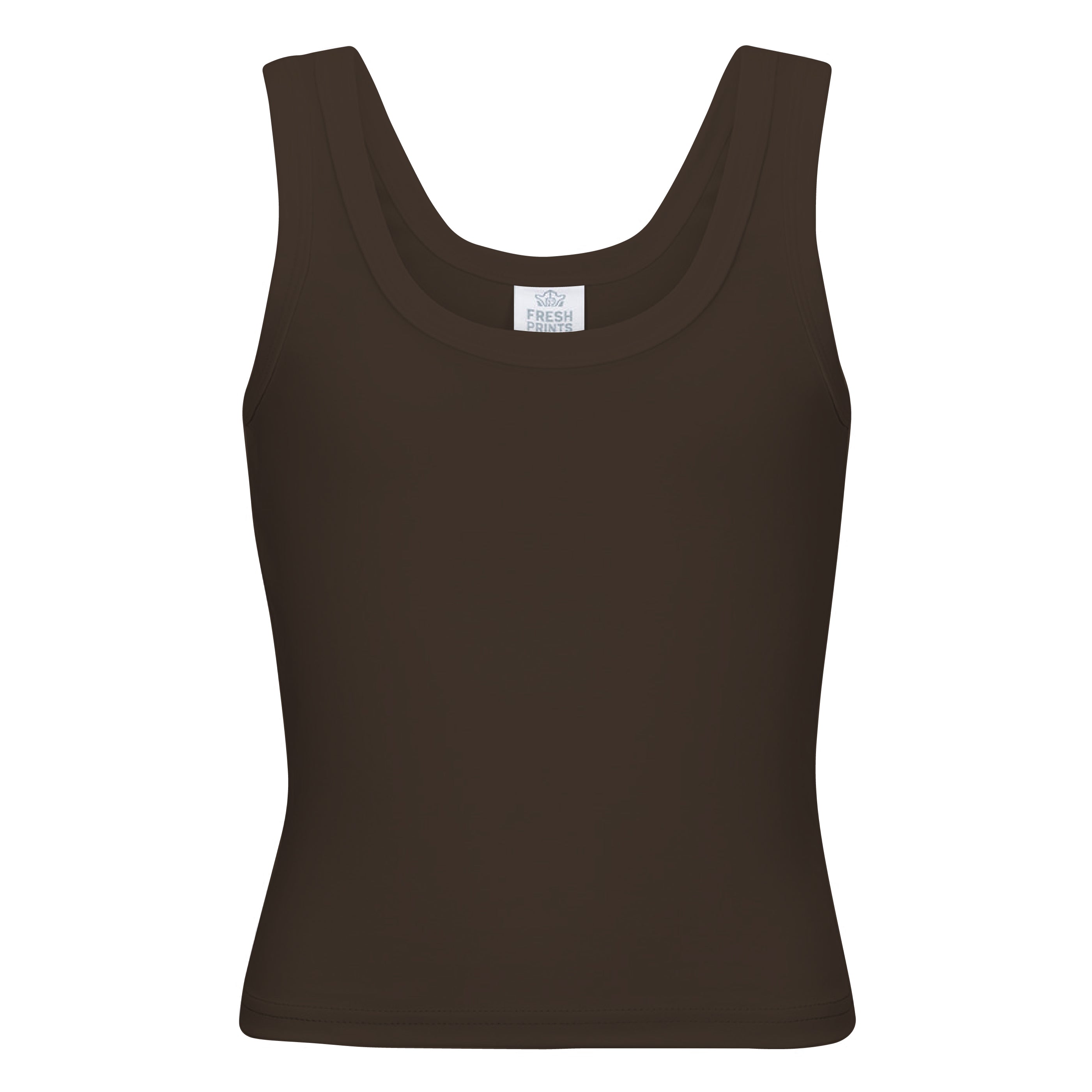 Fresh Prints Sunset Blvd Ribbed Scoop Tank Top | Fresh Prints