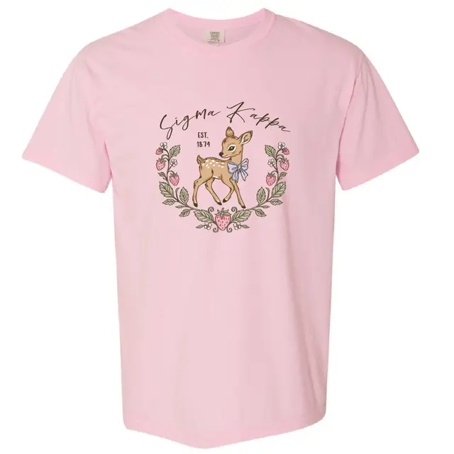 Sigma Kappa Sweet Fawn and Strawberries PR Shirt 2