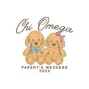 Chi Omega Cute Teddy Bears Parent's Weekend Crewneck