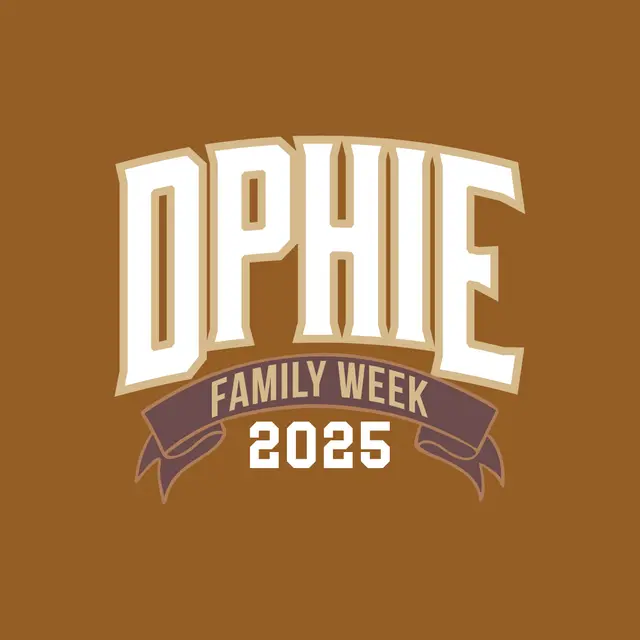 Delta Phi Epsilon Bold Block Text Parent's Weekend Hat