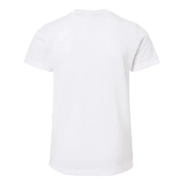 SubliVie Youth Polyester Sublimation Tee White Back