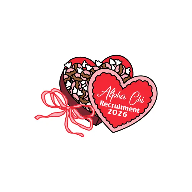 Alpha Chi Omega Heart Box Graphic Recruitment Tank