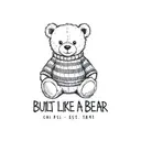 Chi Psi Teddy Bear Illustration PR Hoodie