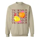 Tau Sigma Pi Citrus and Floral PR Crewneck 2