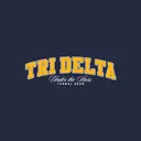 Delta Delta Delta Bold Yellow Text Formal Hoodie