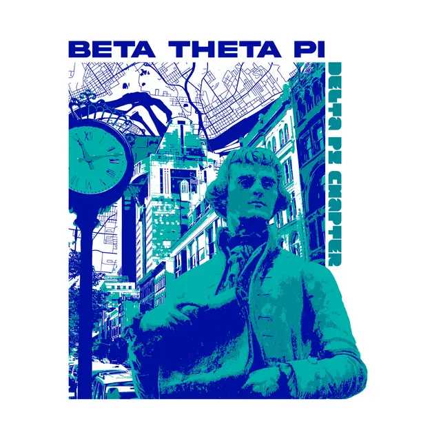 Beta Theta Pi Urban Statue Graphic PR Shirt