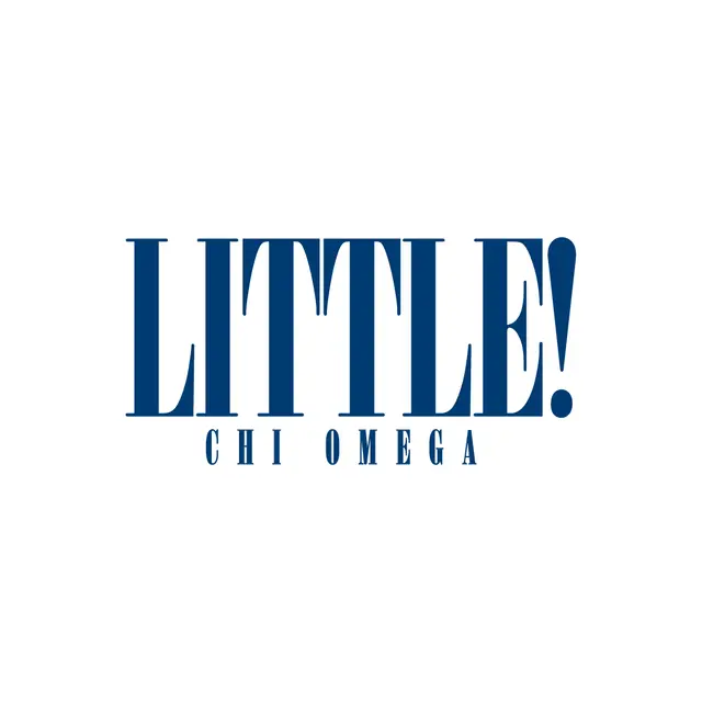 Chi Omega Bold Little Font Big Little Reveal Shirt