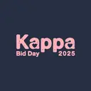 Kappa Kappa Gamma Heart Text Bid Day Shirt