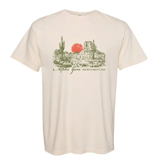 Alpha Gamma Delta Desert Scene Recruitment Shirt 2