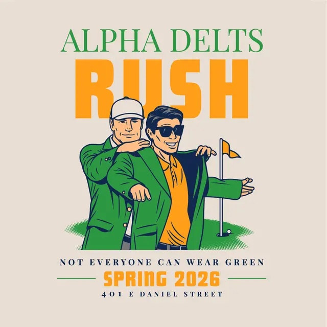 Alpha Delta Phi Golf Graphic Rush Shirt