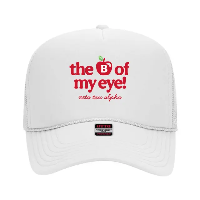 Zeta Tau Alpha Apple Illustration Big Little Reveal Hat 2