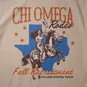 Chi Omega Cowboy Illustration Rush Shirt