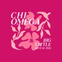 Chi Omega Floral Pattern Big Little Reveal Shirt