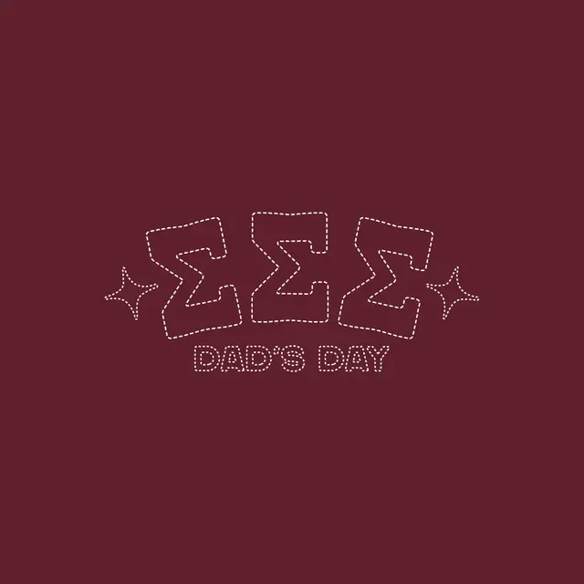 Sigma Sigma Sigma Starry Letters Dad's Day Crewneck