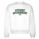 Student Government Bold Green Lettering PR Crewneck 2