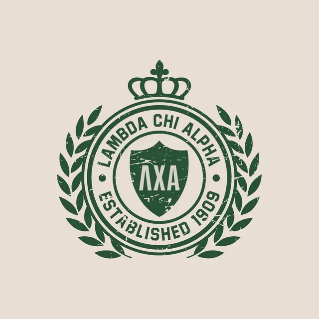 Lambda Chi Alpha Crest with Laurel PR Shirt