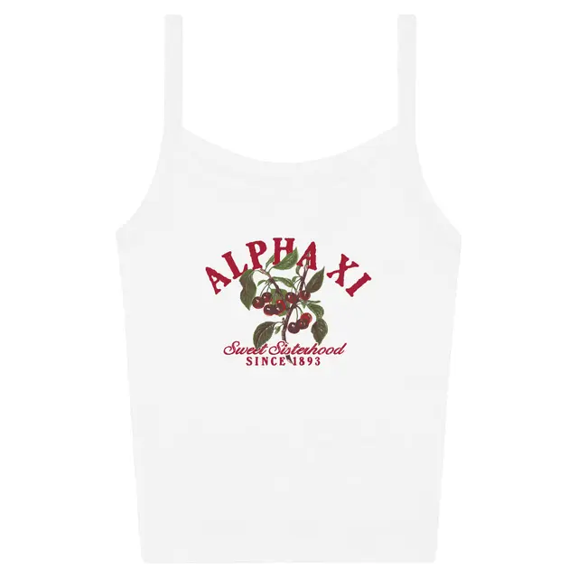 Alpha Xi Delta Cherry Illustration PR Tank-2