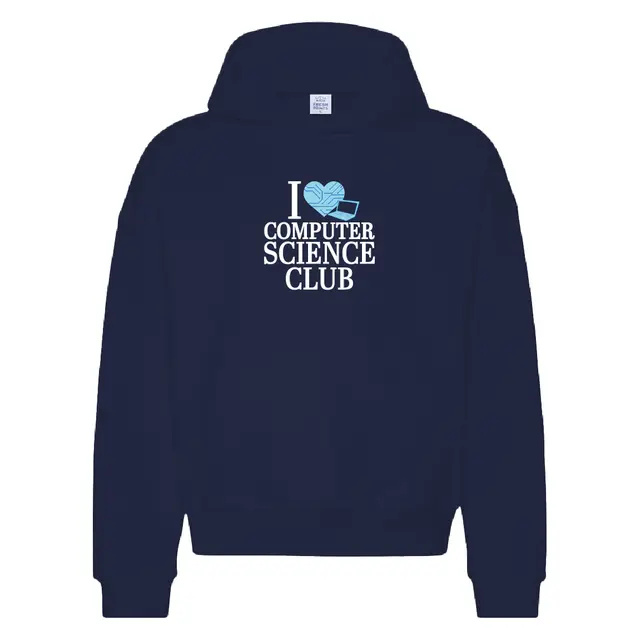 Computer Science Club Heart Circuit and Laptop PR Hoodie 2