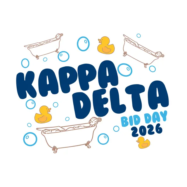 Kappa Delta Rubber Duck Tub Bid Day Shirt