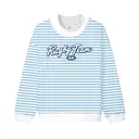 Rugby Team Striped Pattern Script PR Sweater 2