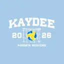 Kappa Delta Stacked Block Lettering Volleyball Parents Weekend Hoodie