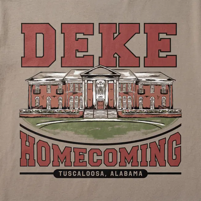 Delta Kappa Epsilon Block Lettering House Illustration PR Sweater