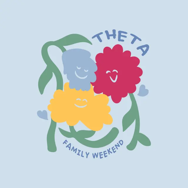 Kappa Alpha Theta Smiling Flowers Family Weekend Shirt 2
