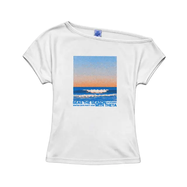 Kappa Alpha Theta Ocean Waves Sunset Date Party Shirt 2