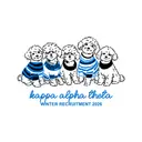 Kappa Alpha Theta Cute Poodle Pack Rush Shirt