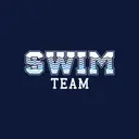 Swim Team Wave Text PR Tank