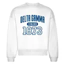 Delta Gamma Bold Text Established Year PR Crewneck 2
