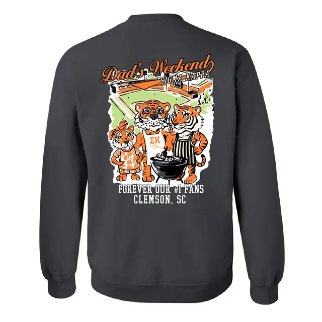 Tiger Family Barbecue Dad's Weekend Crewneck 2