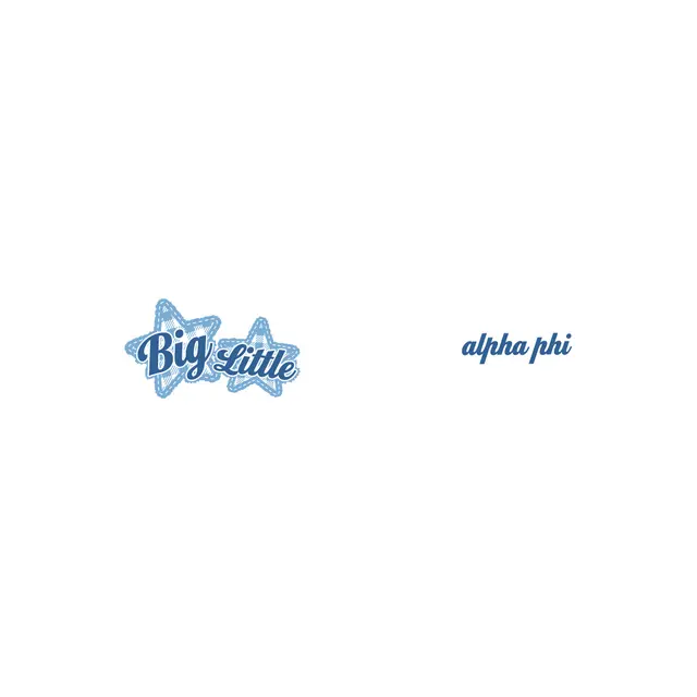 Alpha Phi Starry Text Big Little Reveal Shirt