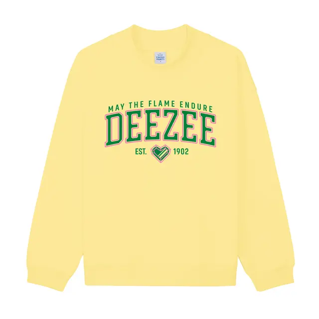 Delta Zeta Block Lettering Heart Graphic PR Sweater 2