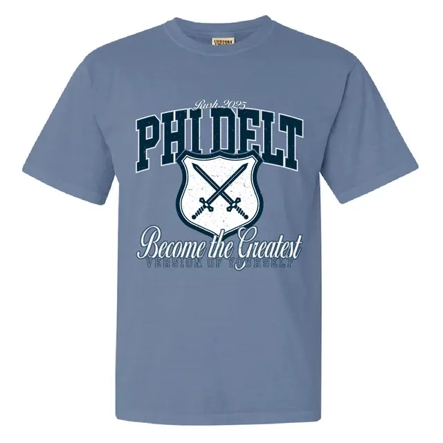 Phi Delta Theta Shield with Swords Rush Shirt 2