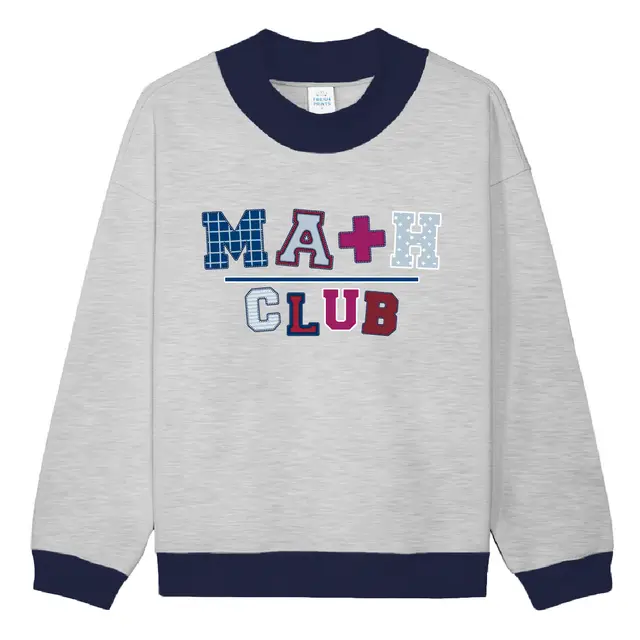 Math Club Stitched Lettering PR Sweater 2