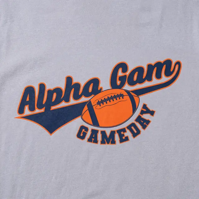 Alpha Gamma Delta Football Graphic Game Day Shirt