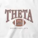 Kappa Alpha Theta Block Lettering Football Graphic PR Hoodie