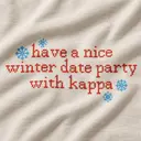 Kappa Kappa Gamma Pixelated Text Winter Date Party Shirt