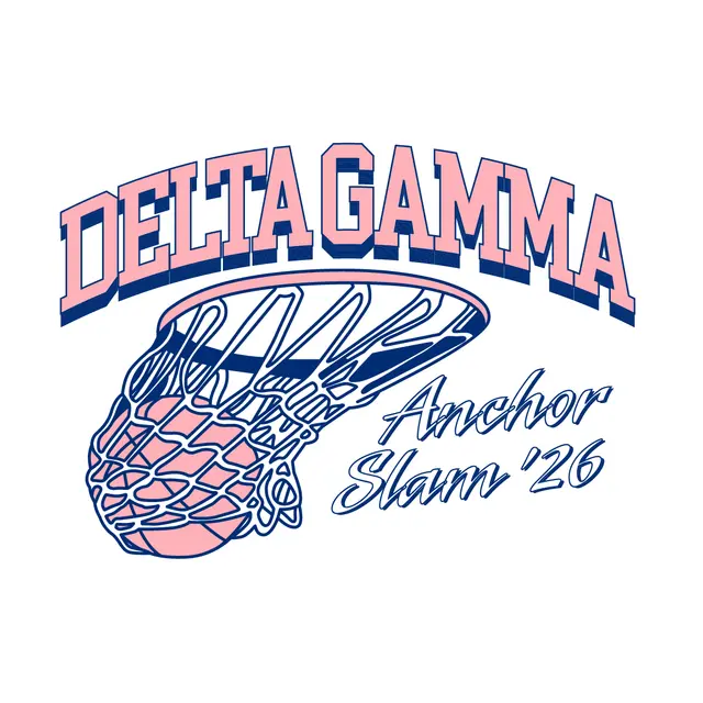 Delta Gamma Basketball Hoop Anchor Slam Shirt