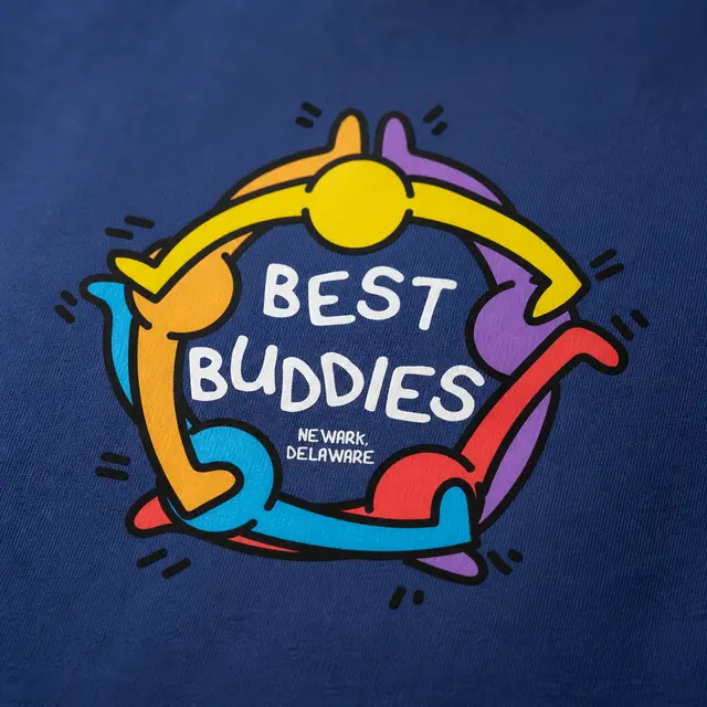 Best Buddies Colorful Circle Friendship PR Shirt