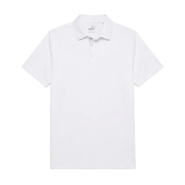 Puma Golf Men's Pure 2.0 Polo White Glow Front
