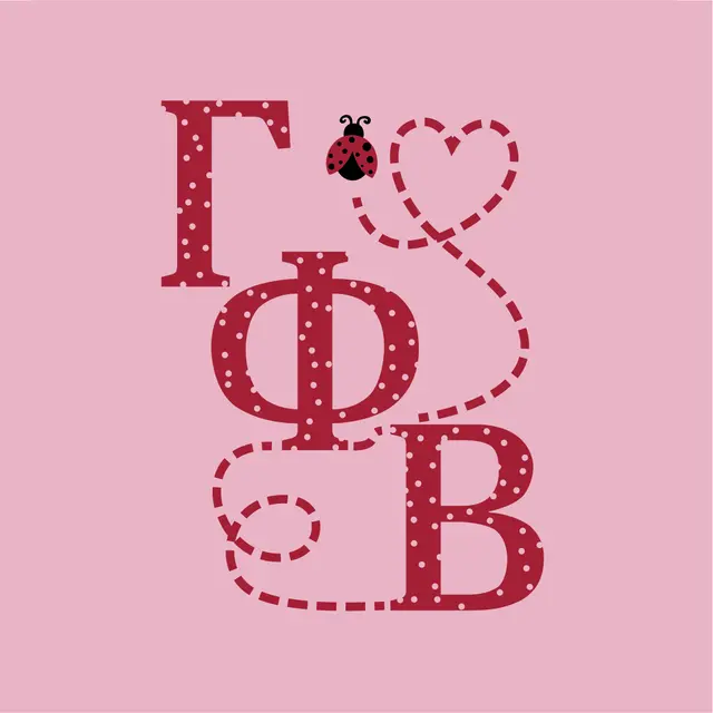 Gamma Phi Beta Polka Dot Heart PR Tank