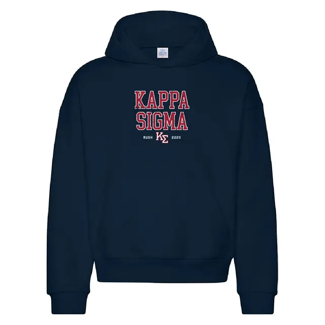 Kappa Sigma Bold Block Lettering Rush & Bid Hoodie-2