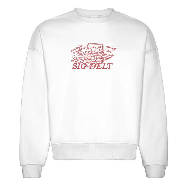 Sigma Delta Tau Picnic Basket Graphic Parent's Weekend Crewneck 2