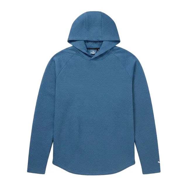 Puma Golf Men's Pebble Hooded Pullover Blue Horizon Front