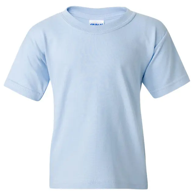 Gildan Youth Heavy Cotton 5.3 Oz. T-Shirt g500b Light Blue Front