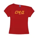 Chi Omega Striped Block Lettering PR Shirt 2