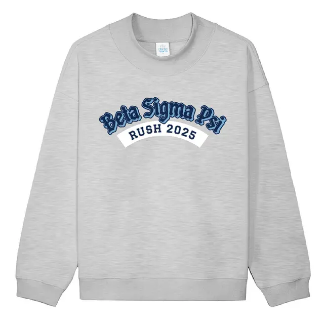 Beta Sigma Psi Classic Lettering Rush Crewneck 2