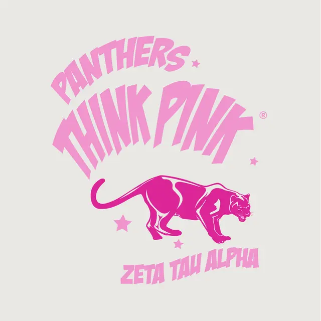 Zeta Tau Alpha Pink Panther Philanthropy Hoodie